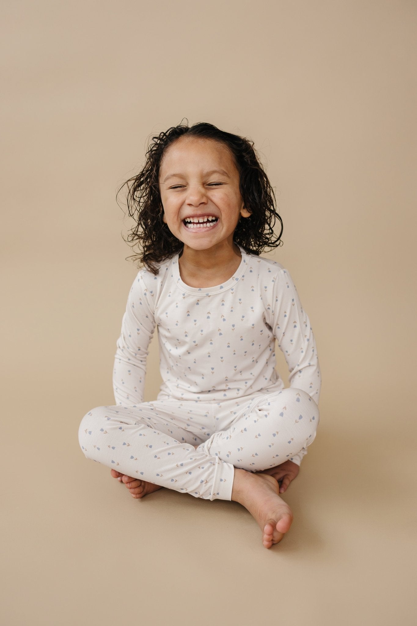 Tiny Tulips 2pc Bamboo Pajamas - Bright House