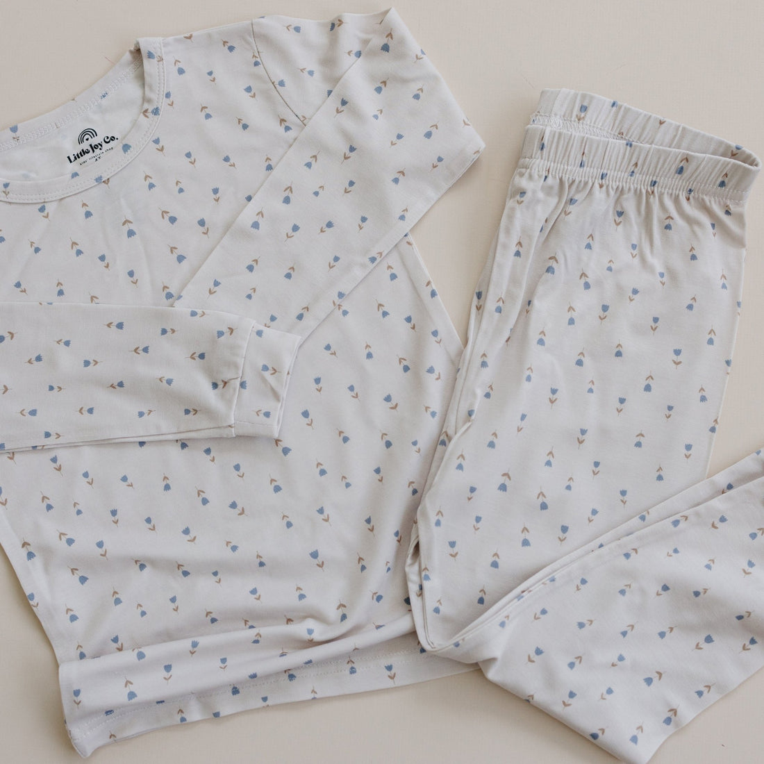 Tiny Tulips 2pc Bamboo Pajamas - Bright House