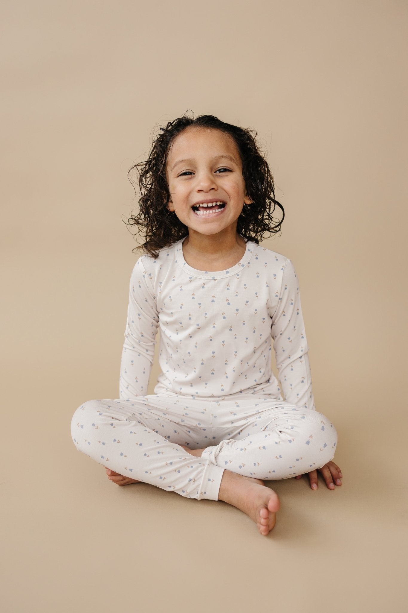 Tiny Tulips 2pc Bamboo Pajamas - Bright House