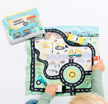 Toy Car Mat & Pouch: All - in - one Travel Entertainment! - Bright House