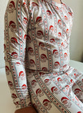 Vintage Santa Bamboo Christmas Pajamas - 2pc Set - Bright House