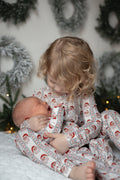 Vintage Santa Bamboo Christmas Pajamas - 2pc Set - Bright House