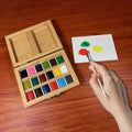 Watercolor Set – Bamboo Box – 18 Pans – Eco - Friendly - Bright House