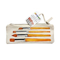 Watercolor Travel Set | Bamboo Case, Brushes, & Paper Pad - Bright House