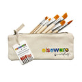 Watercolor Travel Set | Bamboo Case, Brushes, & Paper Pad - Bright House