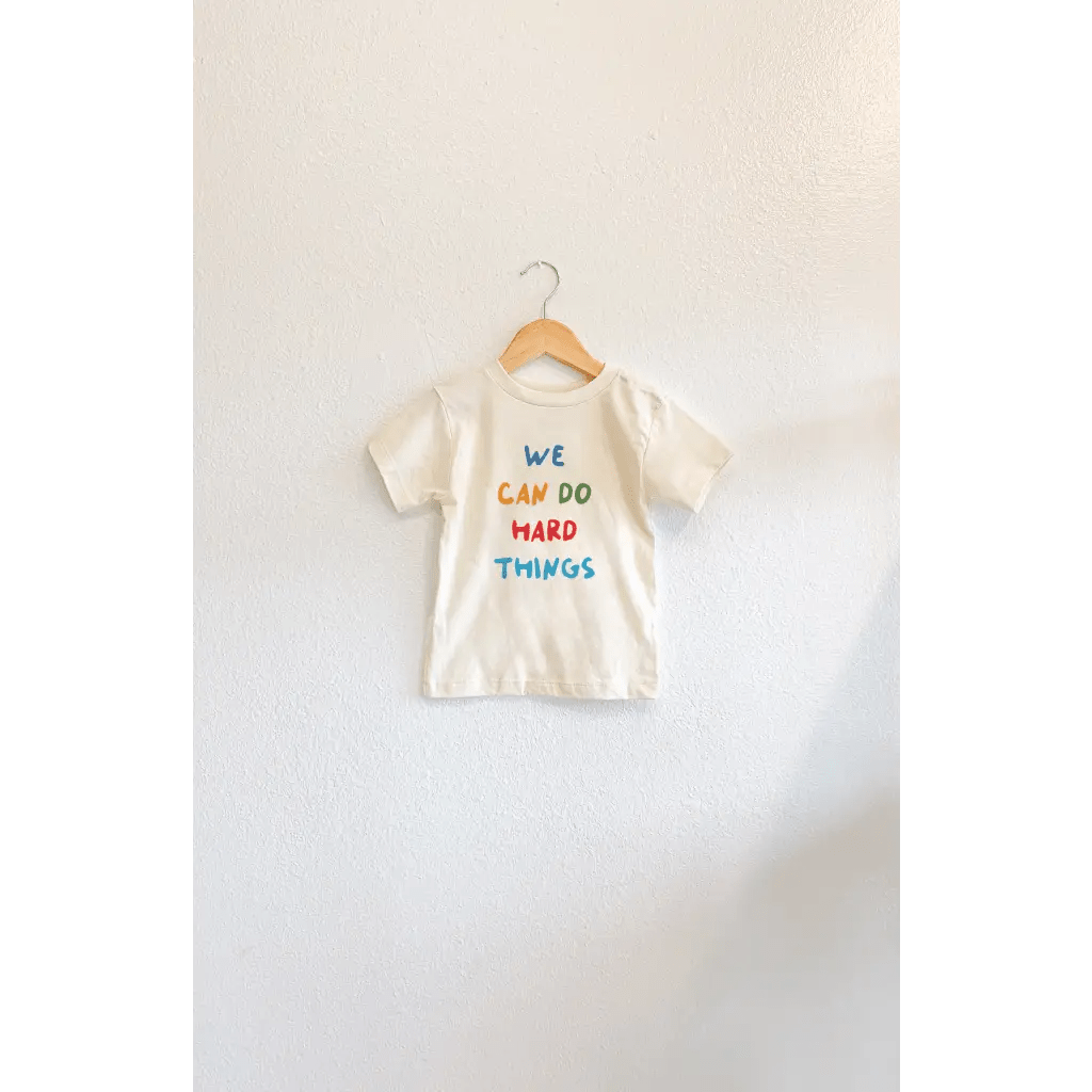 We Can Do Hard Things Kids Graphic T-Shirt - Bright House