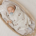Whimsy Collection - Luxury 100% Cotton Knit Swaddle Baby Blanket - Bright House