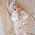 Whimsy Collection - Luxury 100% Cotton Knit Swaddle Baby Blanket - Bright House