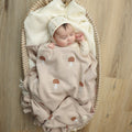 Whimsy Collection - Luxury 100% Cotton Knit Swaddle Baby Blanket - Bright House