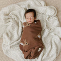 Whimsy Collection - Luxury 100% Cotton Knit Swaddle Baby Blanket - Bright House