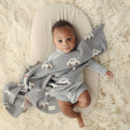 Whimsy Collection - Luxury 100% Cotton Knit Swaddle Baby Blanket - Bright House