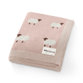 Whimsy Collection - Luxury 100% Cotton Knit Swaddle Baby Blanket - Bright House