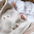 Whimsy Collection - Luxury 100% Cotton Knit Swaddle Baby Blanket - Bright House