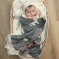 Whimsy Collection - Luxury 100% Cotton Knit Swaddle Baby Blanket - Bright House