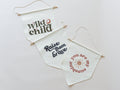 Wild Child Canvas Pennant - Bright House