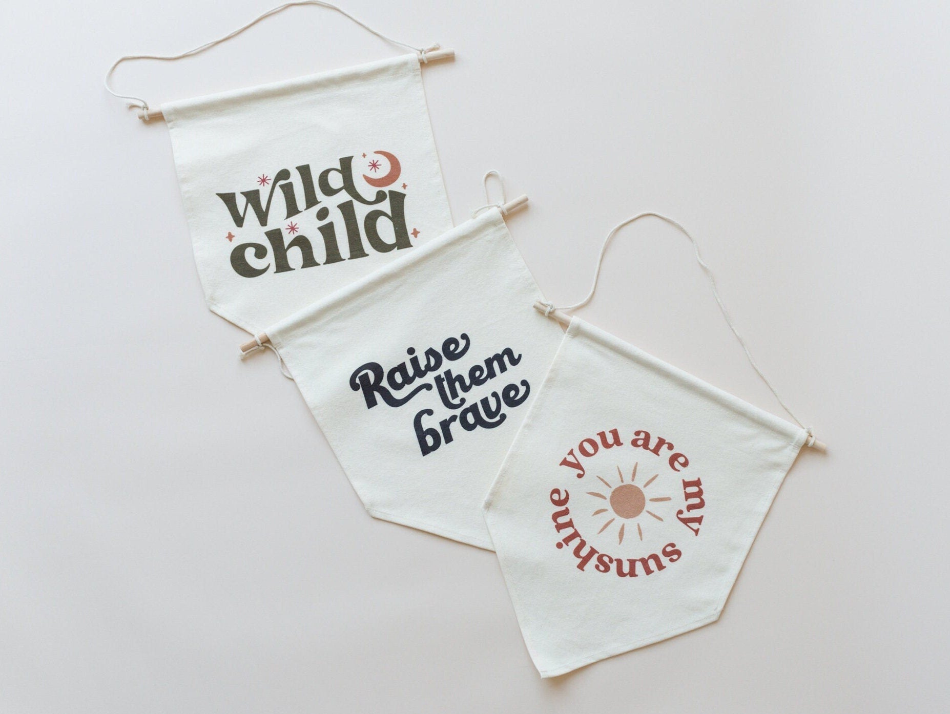 Wild Child Canvas Pennant - Bright House
