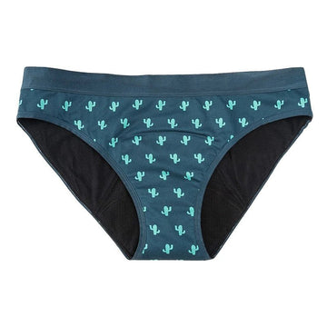 Youth Cacti/Floral Cotton Menstrual Panties - Bright House