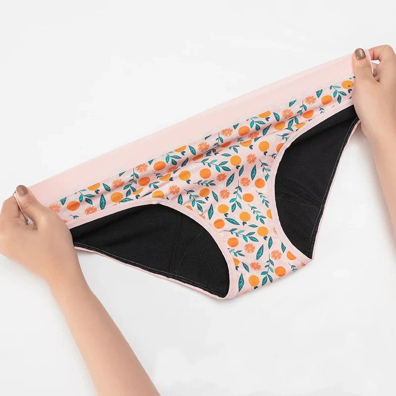 Youth Cacti/Floral Cotton Menstrual Panties - Bright House