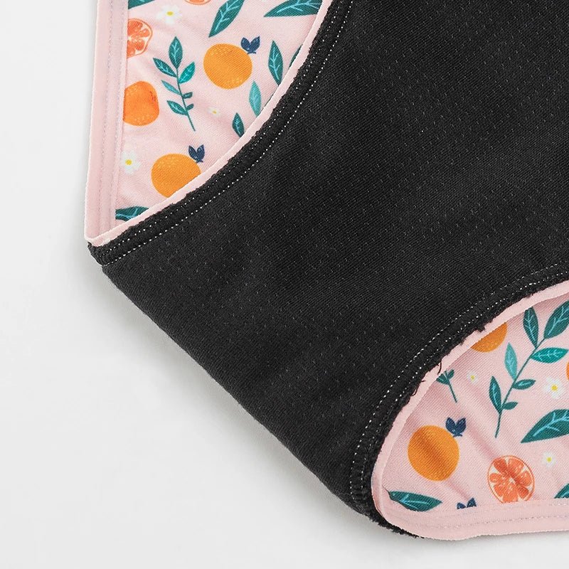 Youth Cacti/Floral Cotton Menstrual Panties - Bright House