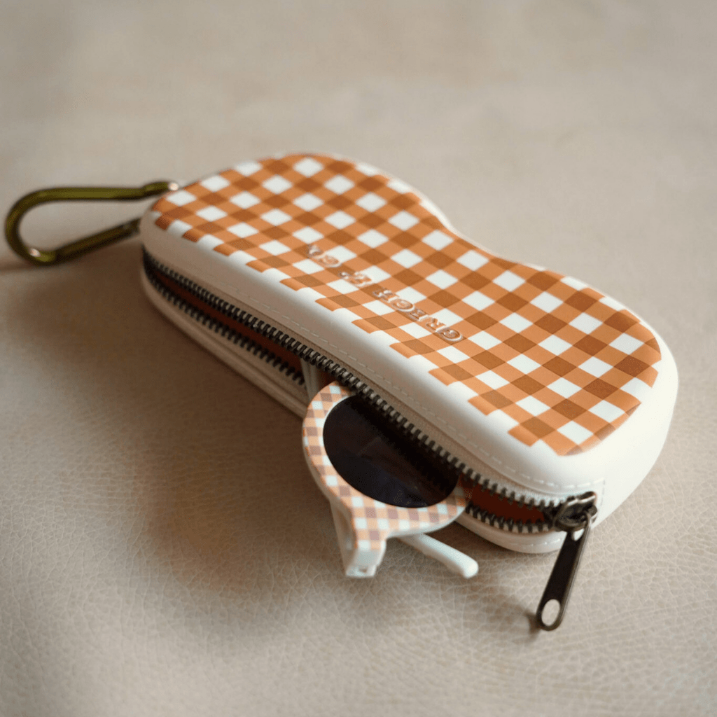 Zip + Go Case | Soft Silicone | Sienna Gingham - Bright House
